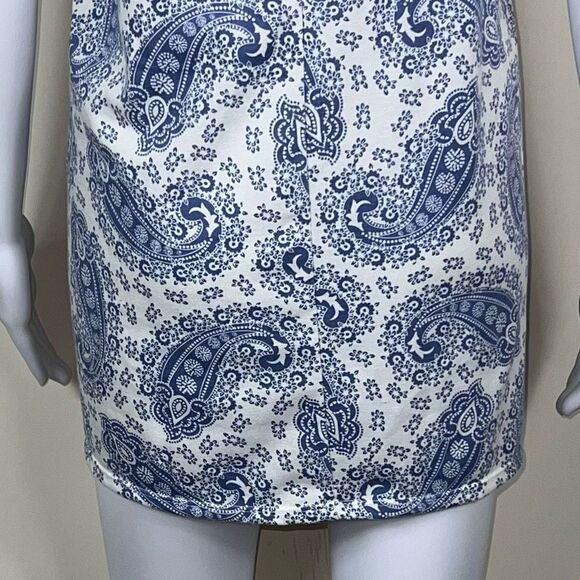 Haptics Blue & White Paisley Tank‎ (No size tag) - Picture 10 of 10
